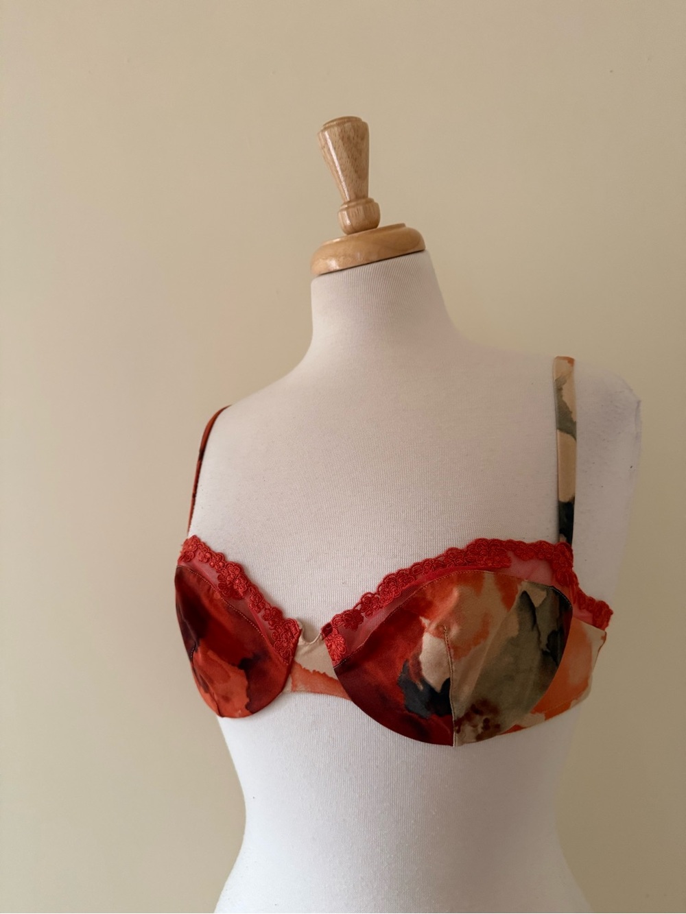 La Perla Glamour Watercolour Satin Underwire Bra